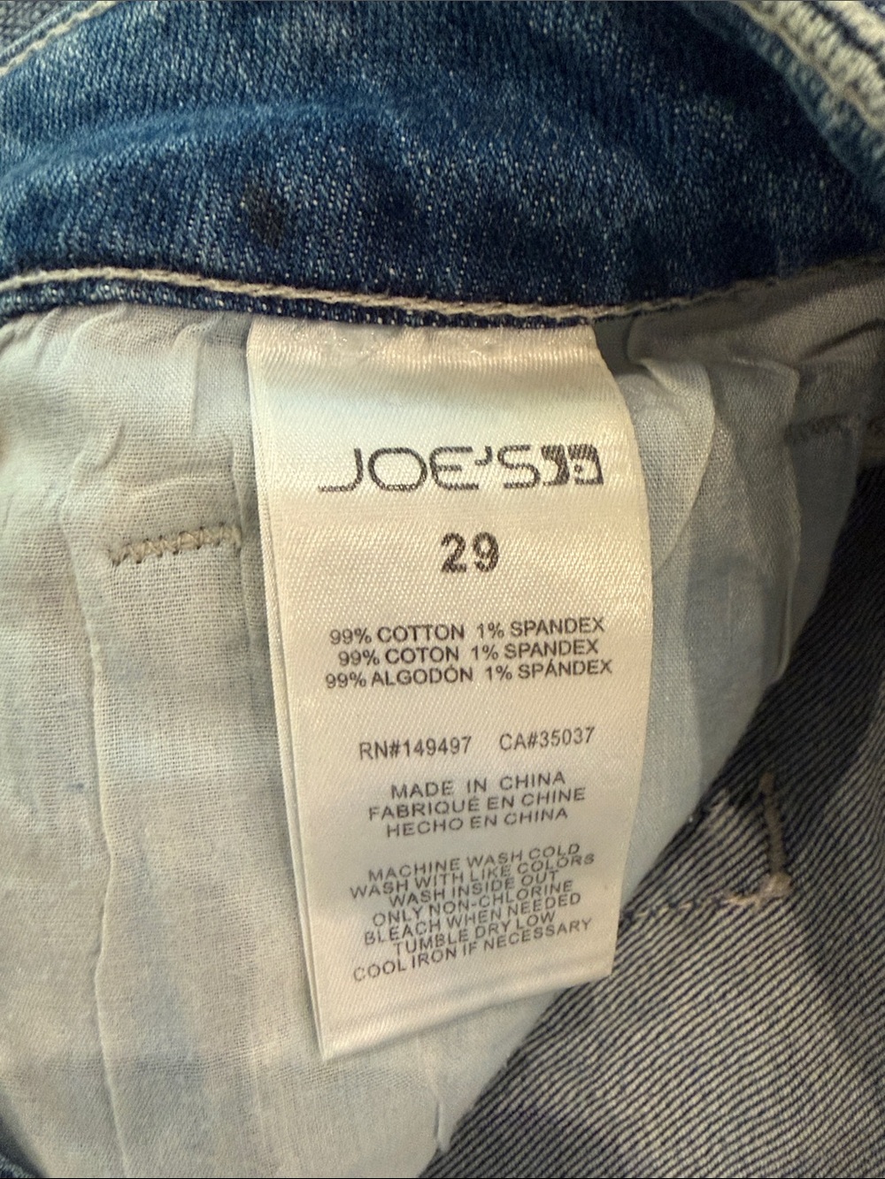 Joe’s Jeans Button Fly Raw Hem Denim Shorts - Picture 2 of 3